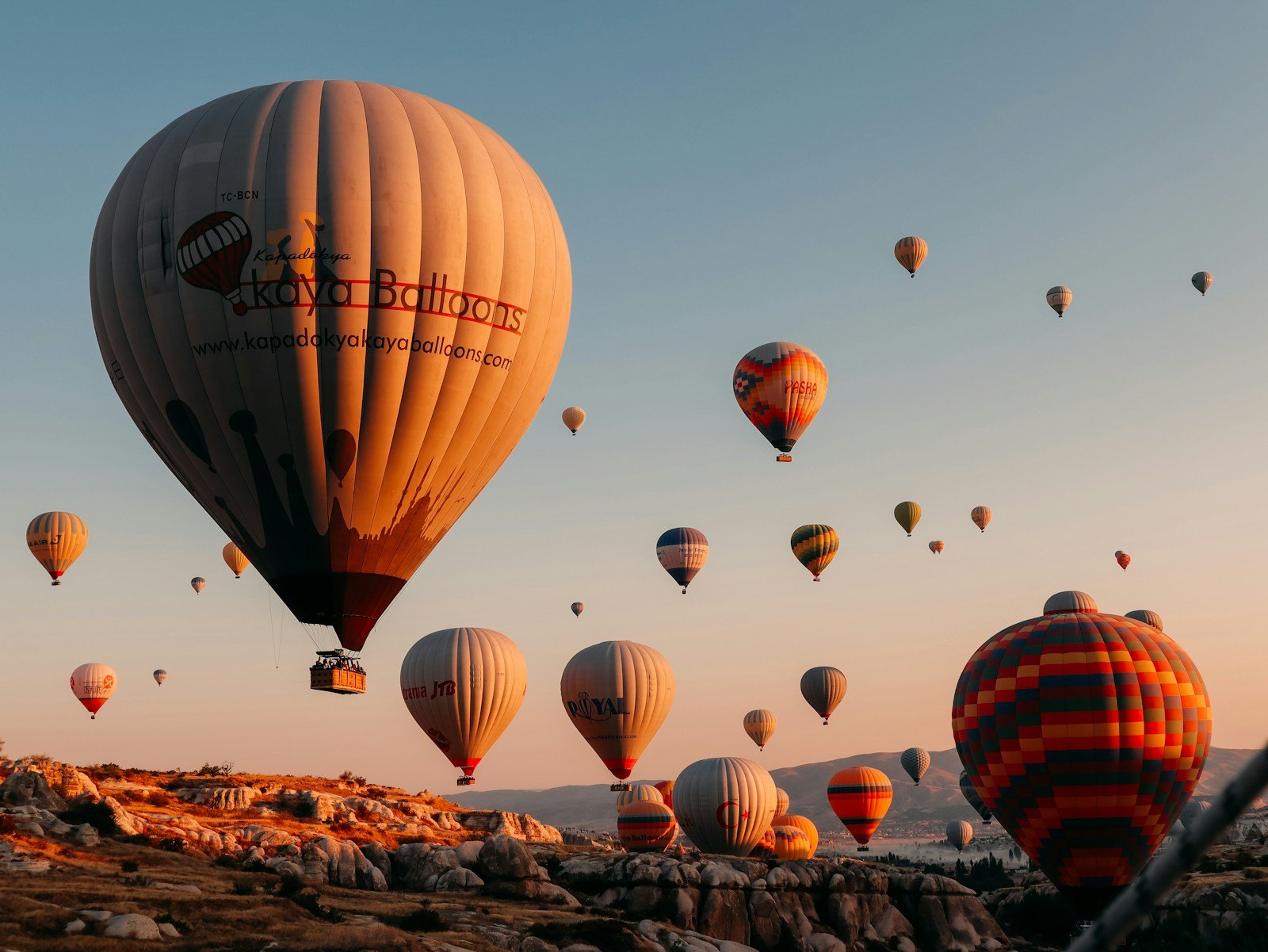 Hot air balloons in Cappadocia